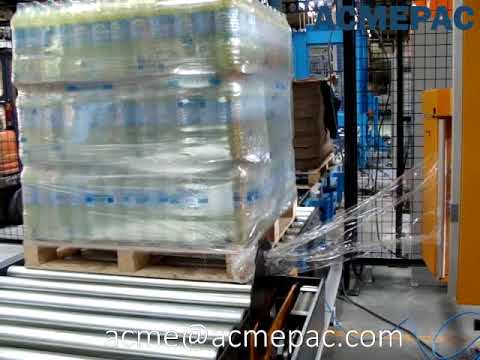 Industrial Beverage Rotary Arm Wrapper with Top Sheet Dispenser