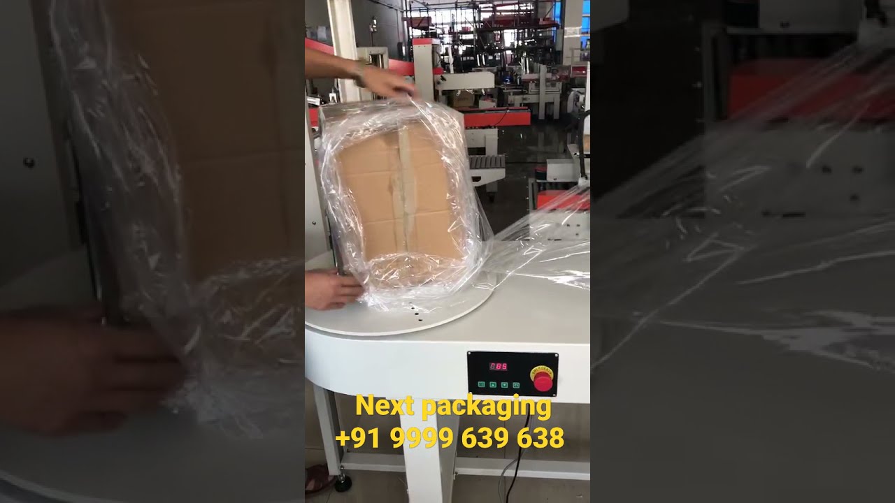 Industrial Plastic Film Wrapping Machine for Box Packaging