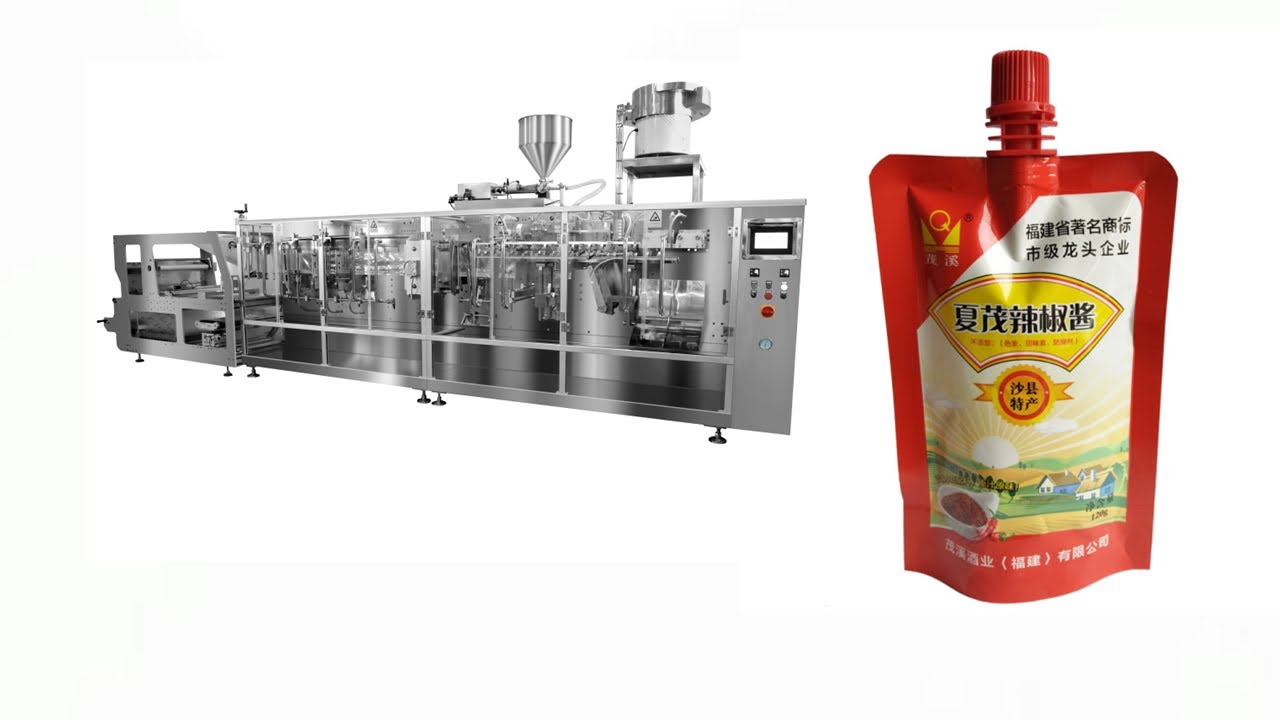 Juice Filling and Sealing Machine for Stand Up Bag Packaging