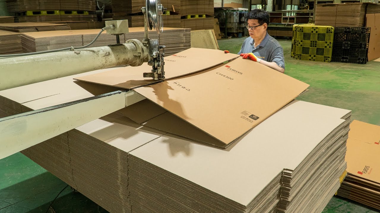 Making Large Corrugated Boxes: Efficient Mass Production in Korea