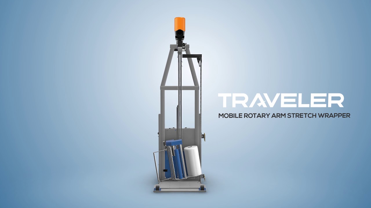 Mobile Rotary Arm Stretch Wrapper for Efficient Travel