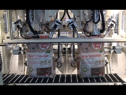 Pet Food Bag Filling Machine with Double Spout for 20kg Bags Pet Food Bag Filling Machine with Double Spout for 20kg Bags