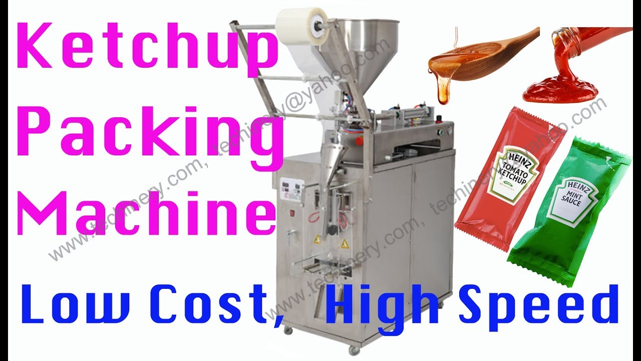 Pneumatic-Driven Ketchup Sauce Packaging Machine