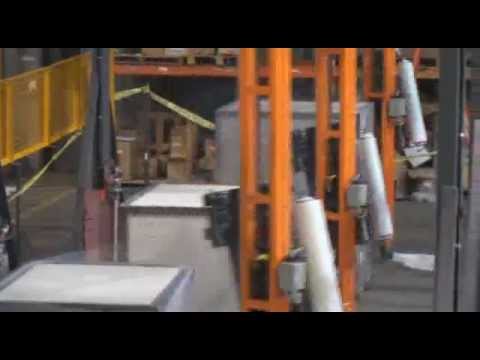 Rotary Arm Inline Wrapper for Multiple Load Wrapping