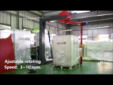 Semi Automatic Rotary Arm Pallet Wrapper
