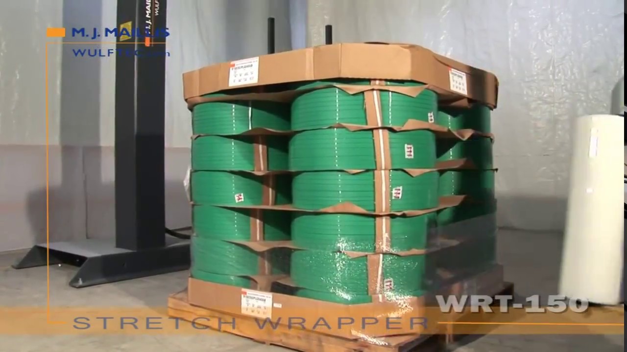 Semi-Automatic Stretch Wrapper with Rotary Arm