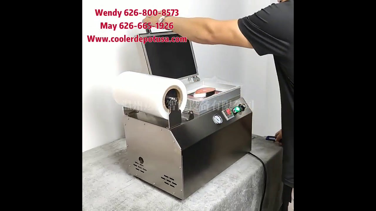 Stainless Steel Food Vacuum Sealer with Chamber, Silver Color