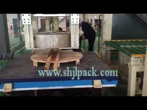 Steel Coil Packaging System with Palletizing and Stacking Machine in Slitting Coil Packing Line