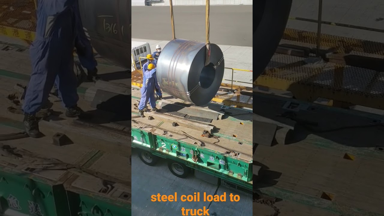 Transfer of Steel Coils from Ship to Truck Using an Aluminum Coil Packing Line