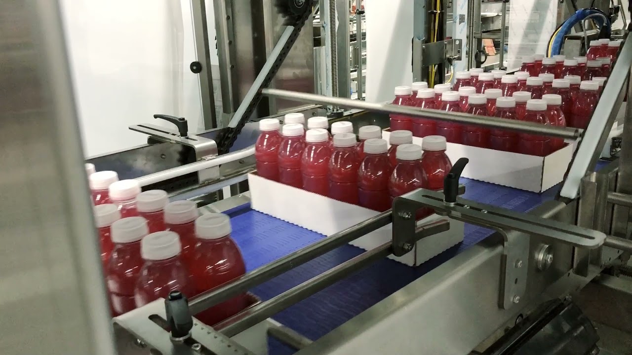 Tray Loading and Shrink Wrapping Machine for Beverages