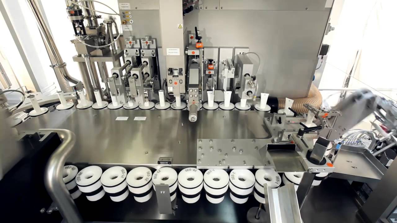 Tube Packaging Line with Tube Feeder, Tube Filler, and Cartoner Tube Packaging Line with Tube Feeder, Tube Filler, and Cartoner