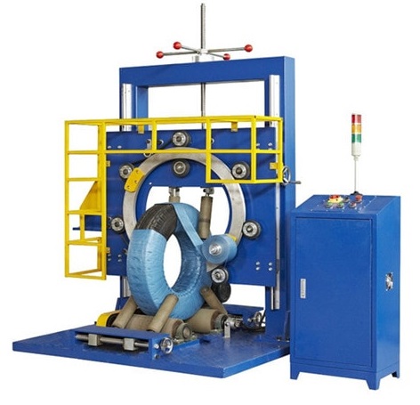 Tyre packaging machine