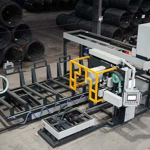 Vertical Wire Coil Packaging Line | Automated Wrapping for Wire Rod & Slit Coils