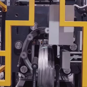 Vertical Wire Coil Packaging Line for Rod & Slit Coils | Siao Vertical Wire Coil Packaging Line for Rod & Slit Coils | Siao