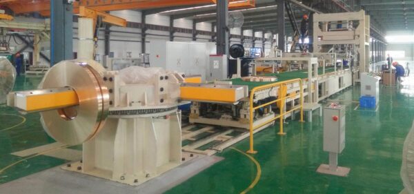 Automatic steel coil packing line