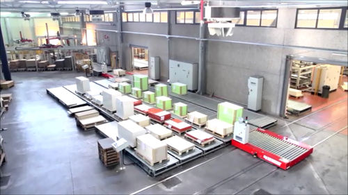 Automatic wood packaging line
