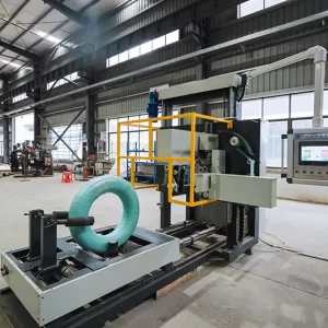 vertical coil wrapping machine