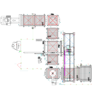 Packaging line for the production of cardboard rolls and briks