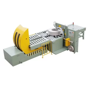 Horizontal steel coil packing machine | Horizontal coil wrapper