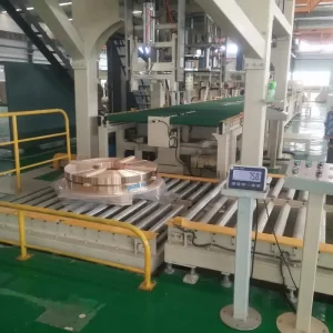 Steel coil packaging line