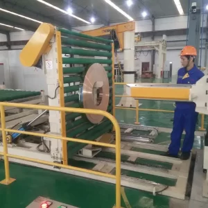 Slit coil packing machine