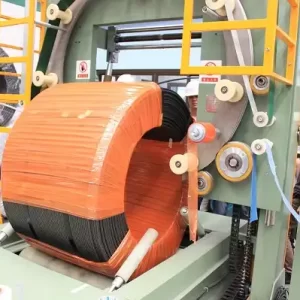 Horizontal coil wrapper