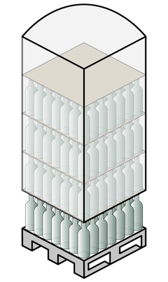 Pallet packaging machine
