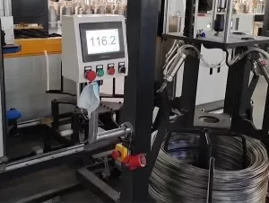 Automatic Horizontal Wire Coil Packaging Line WS-400 | Video | Siao