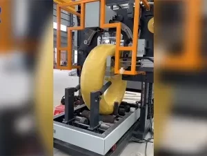 Semi-Automatic Coil Wrapping Machine LS-600 | Video | Siao