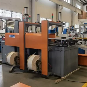 Automated wire winding and strapping